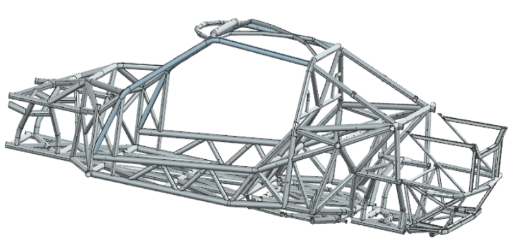 High-Strength Steel Tube Frame - Body Frame automotive lightweight component by NLAP